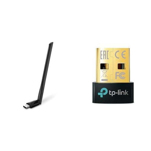 TP-Link 600 Mbps WiFi Wireless Network USB Adapter for Desktop Pc with 2.4Ghz/5Ghz High Gain Dual Ba