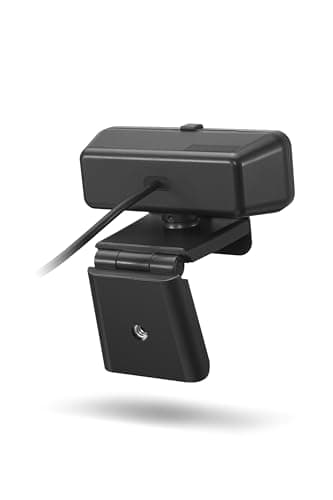 Lenovo HD 1080p Webcam (300 FHD)- Black w/ 95° Wide Angle, 360° Rotation Pan & Tilt, Dual Microphones, Privacy Shutter 4