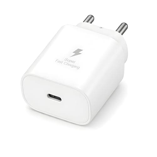 25W Adapter for Samsung | Super Fast Charging PD Charger for Galaxy S26/S25 Ultra, S24 FE, A56/A36/A16, M15/M17/M55 5G, F15/F55/Z Fold & S/A/M/F/Z Series Phones - BIS Certified (Adapter, White)