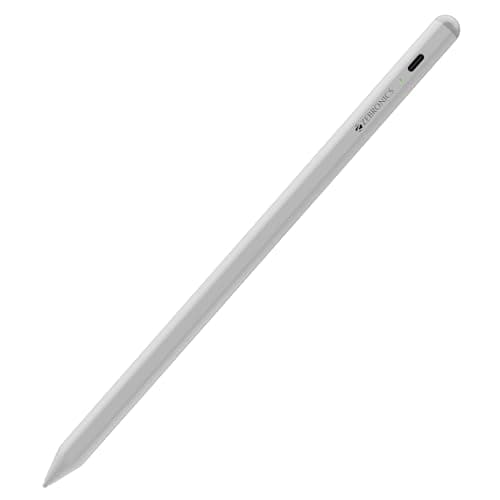 Zebronics Universal Stylus Type-C, Magnetic Attachment, LED Indicator, Replaceable Pen Tips, High Precision, Ultra-Lightweight, iPadOS, iOS, Android Compatible (Stylus Pro Max)