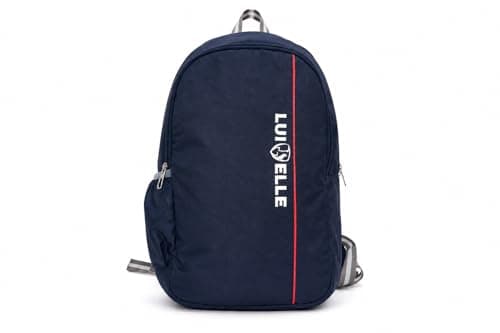LUI ELLE Backpack for Men, Women & Students | 12x18x6 Inch Polyester Casual Backpack | Lightweight Durable Travel, College & Office Bag | Blue