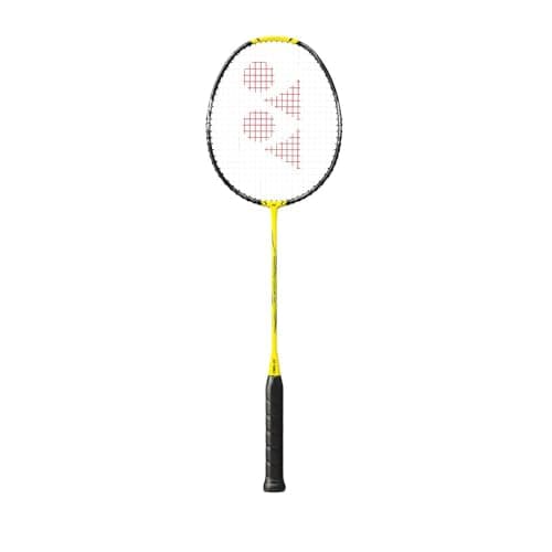 YONEX NANOFLARE 1000 Play Badminton Racquet|4U 5G|Lightning Yellow|Smash Speed|Medium Stiff|AERO Frame|Explosive Sonic Flare System|Head Light| Developed by Japan