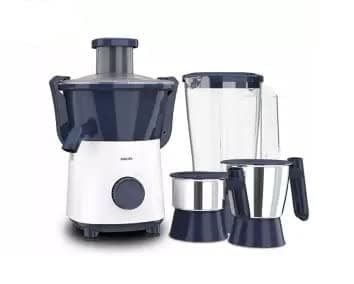 PHILIPS Juicer Mixer Grinder, HL7567/00, 500 Watts, 2 Jar (Deep Azure)