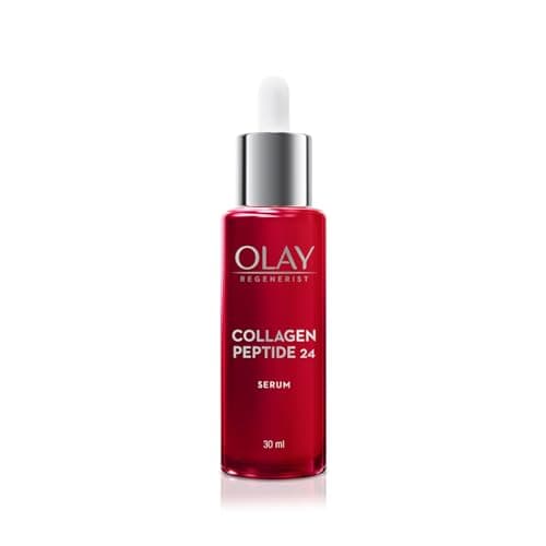Olay Collagen Peptide Face Serum | Smooth and Plump Skin | With Collagen and Niacinamide l Normal, Oily, Dry & Combination Skin l Paraben & Sulphate free | 30ml