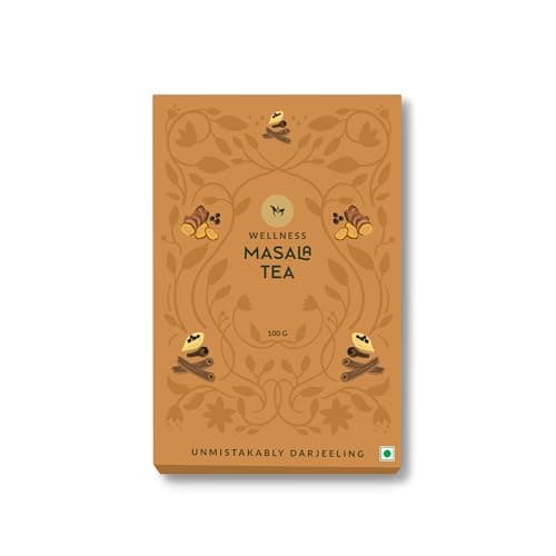 Mayukh Tea From Darjeeling - Premium Masala Tea - Authentic Indian Spiced Black Tea Blend - Aromatic & Full of Flavor - Perfect for Chai Lovers - 100g Loose Leaf