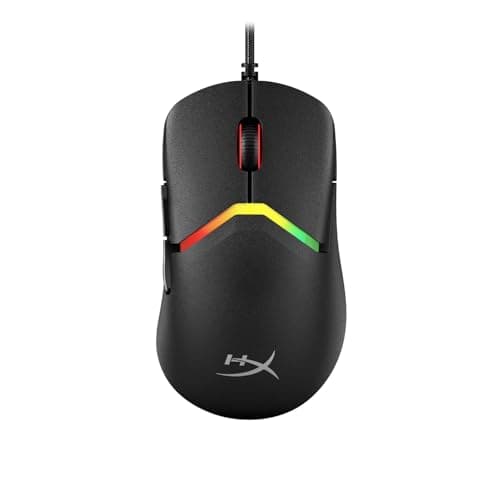HyperX Pulsefire Saga USB Type-A Wired RGB Gaming Mouse, Up to 26K DPI, HyperX 26K Sensor, 69g Ultra-Lightweight, 6 programmable Buttons, 8K Hz Polling Rate, 24 Months Warranty – Black [A2PB3AA]
