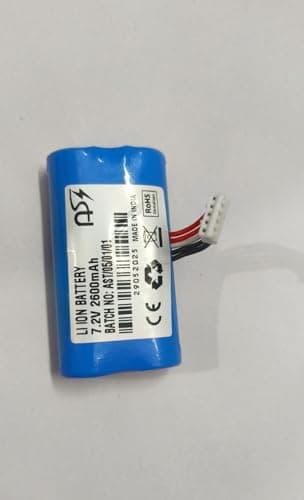 Android POS Device (7.2V 2600mAh Li-ion) Rechargeable Battery Pack, Blue, with Connector Cable (Use Fartilizer & Other Project)