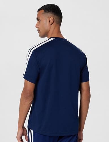 adidas Men Polyester CLASSIC 3S TEE,Sports T-Shirts,CONAVY , Small 4