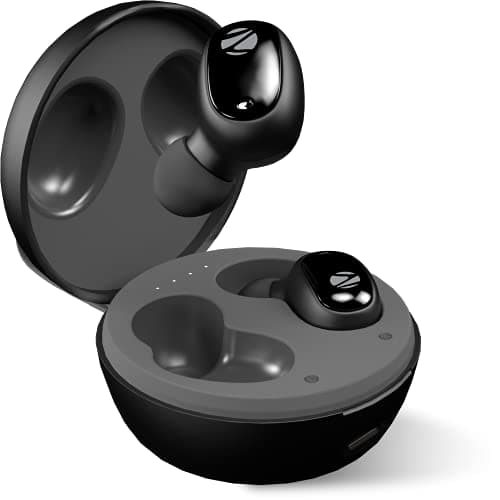 ZEBRONICS Zeb-Sound Bomb 1 TWS Earbuds with BT5.0, Up to 12H Playback, Touch Controls, Voice Assistant, Splash Proof with Type C Portable Charging Case (Black) 2