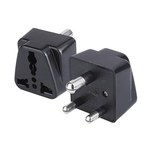 MX 5A 250V Universal India to South Africa Adapter – 3-Pin Converter Plug for Homes, Offices, Hotels & Travel Use, Pack of 2, Compatible with Indian & South African Devices