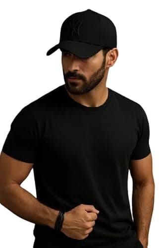 SELLORIA A Brand Adjustable Unisex Cap for Men and Women Freesize Baseball Caps (Pack of 2) Black 3