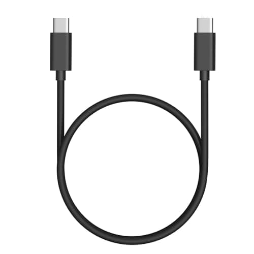 HITRIME USB Type C to Type C Cable, Black, 0.3 m, Super-Speed Data Transfer, Fast Charging, for External Hard Drive and Portable SSD