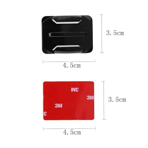 Action Pro 2 x 3M 2 Curve Adhesive Sticky Mount Compatible with GoPro Hero 13 12 11 10 9 8 7 6 5 4 3+ 3 SJCAM Yi 4K Eken Noise Play and Other Action Cameras 3