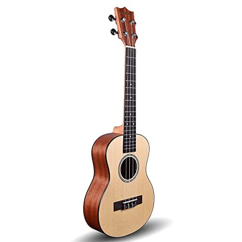 Kadence UKC01 Concert 23" Acoustic Ukulele | Spruce Wood | Comes with Bag | Includes Learning Course | Natural 2