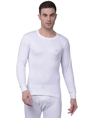 Dollar Wintercare Esteem Men's Thermal Round Neck Vest (MWMF-ES-001-S/24-WHT_XL_8909141049966)