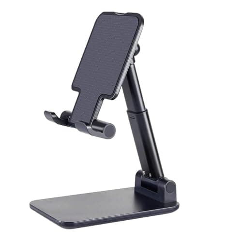 Mobeeta Premium Smart Foldable Mobile Stand for All Smartphones & Tablets | Adjustable, Portable, and Sturdy Desk Mount for Hands-Free Viewing, Video Calling, and Reading