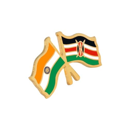 India & Kenya Twin Flag Brass Lapel Pin | Premium Enamel Brooch for Men & Women | National Friendship Badge | Suit, Blazer & Jacket Accessory | Patriotic Gift, Flag Pin for Events & Functions 4