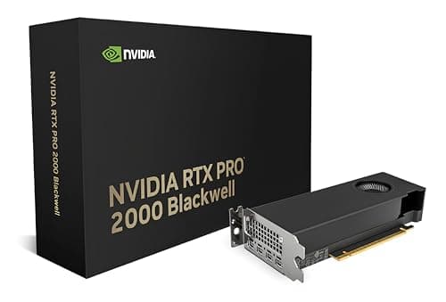 NVIDIA RTX PRO 2000 Blackwell Professional Workstation GPU — 16GB GDDR7 ECC | 4352 CUDA Cores | 5th-Gen Tensor & 4th-Gen RT Cores | AI & Graphics Acceleration | PCIe Gen 5 | Dual Slot | 70W
