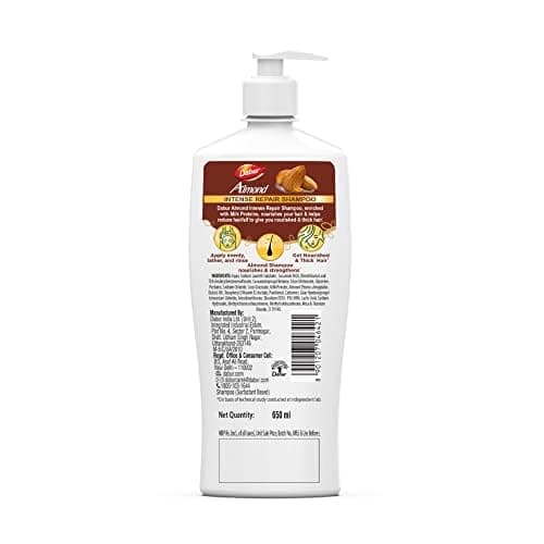 Dabur Almond Shampoo - 650 ml | For Nourished & Smooth Hair | Intense Nourishment | Helps in Hair Strenghtening | With Almond-Vita Complex & Milk Extracts 2