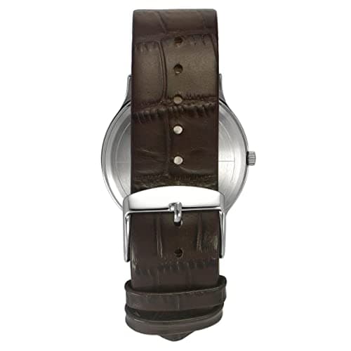 TIMEX Analog Watch for Man with Green Round Dial & Brown Leather Strap Band Water Resistant Men's Wrist Watches - TWTG105SMU07 4