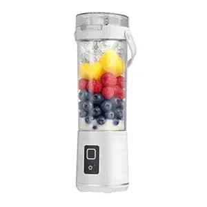 SHALVI Portable Blender Juicer Smoothie Machine | USB Rechargeable Juicers | Juice Mixer Grinder Bottle | Mixer Juice Cup Maker12 Blade Fast Blenders | Mini Juicer Blender for Home & Travel (White)