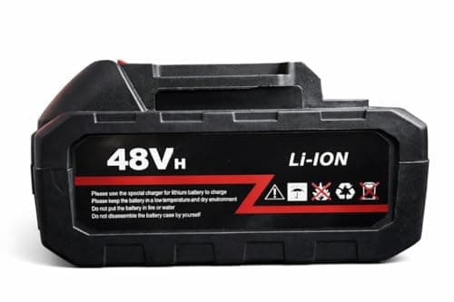 Rexmon 48Vf Lithium-Ion Digital Battery | Max Power Link System | Rechargeable Battery Pack for Cordless Power Tools – 12000mAh Li-ion | Power Share Compatible (Digital Indicator Battary) 5