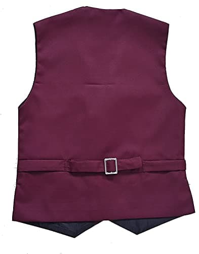 Qitty Kids Waistcoat For Boys (Regular, 8-9 Years, Maoon) 2