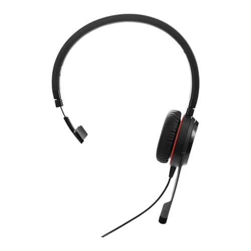 Jabra Evolve 30 II Wired Dual-Ear Headset with Mic for Work - 3.5mm Jack or USB-A/USB-C Connectivity, Computer Headset with Noise-Cancelling Microphone, Works with Online Meeting Platforms - Black 2
