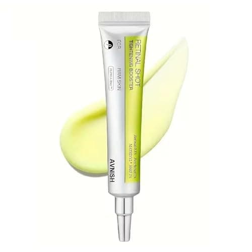 AVNISH Retinal Shot Tightening Booster with 0.1% Retinal, Matrixyl & Niacinamide | Wrinkles & Fine Lines, Pore Minimizer, Firmer Skin, Glow Anti-Aging Night Korean Face Serum Beige Look Younger (15ml)