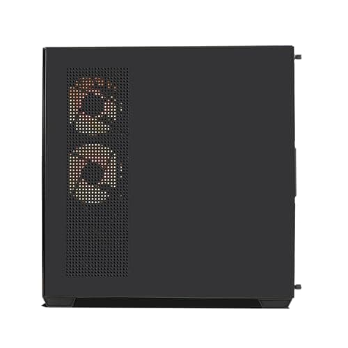 Circle Defender ZX3 Mid- Tower Computer Case | Gaming Cabinet - Black | Support ATX, M-ATX, ITX | Infinity Mirror Pre- Installed 3 x 120mm Front and 1 x 120mm Rear ARGB Fans 3