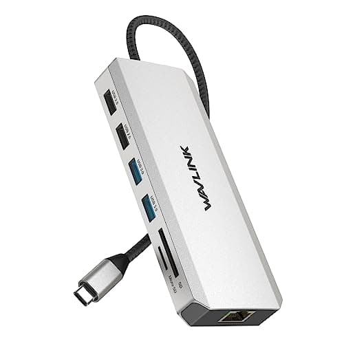 WAVLINK USB C Hub Triple Monitor, 12-in-1 Laptop Docking Station, Multiport Adapter with 4K HDMI, Dual 4K DP, 100W PD in, 5Gbps USB3.0, USB2.0, RJ45, SD/TF Slots, Audio/Mic