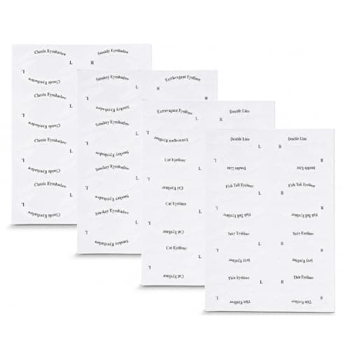 WINKELEN Reusable Eyeliner Stencil for Perfect Winged Eyeliner | Cat Eye Makeup Template Stickers | Smokey Eye & Eyeshadow Guide Tool for Beginners & Professionals | 32 Pair Eye Makeup Stencils
