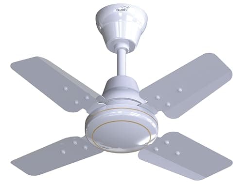 V Guard Windle Pro Ps High Speed Ceiling Fan For Home | 830 RPM Motor | BEE 1 Star Rating | Glossy Finish | 4 Blade Ceiling Fan | 60 cm Sweep | White