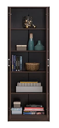 DeckUp Giona Engineered Wood Book Shelf and Display Unit (Walnut, Matte Finish) 3