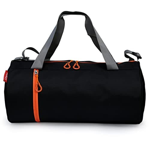 Sfane Gym Bags for Men with Separate Shoe Compartment Sports Gym Bag for Women Duffle Bags for Gym, Duffel Bags Sports Bag - Orange & Black