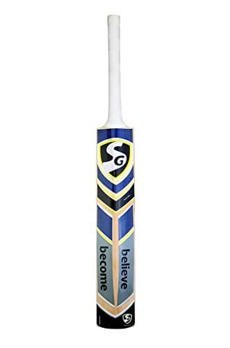 Sg Sierra Plus Kashmir Willow Cricket Bat (Size: Short Handle,Leather Ball), Multicolour, Wood