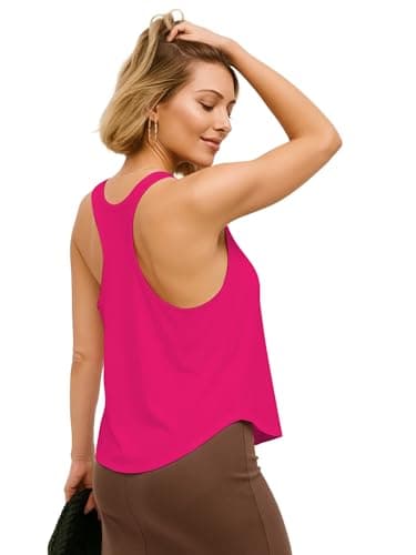 THE BLAZZE Multi-Pack Workout Tank Tops - Women's Sleeveless T-Shirts for Fitness 1005 NB87 Pink XL 2