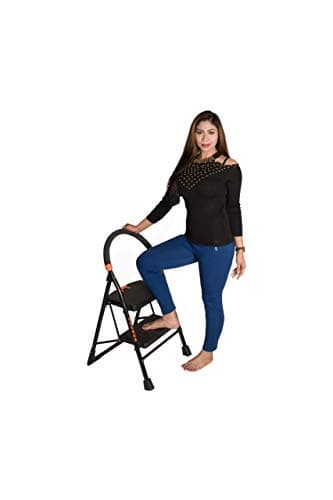 Parasnath Black Diamond Ladder 2 Step Heavy Folding Step Ladder with Wide Step 2.7 FT Ladder Made in India 3