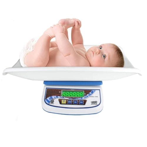 Dr. Care Digital Baby Weighing Scale, Infant, & Toddler Tray Weight Scale Measure Up To 30Kg With LCD Display Baby Weight Machine,White