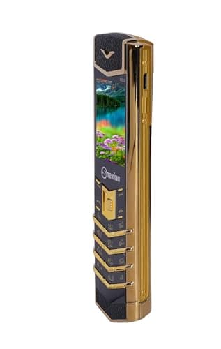 Snexian All-New Bold V1 Modern Premium Design Dual Sim |Keypad Mobile| with 1.8" Display |Attractive Design|Voice Changer|BT Dialer Call Recording|Long Lasting Battery|Camera|Feature Phone|Black+Gold 4