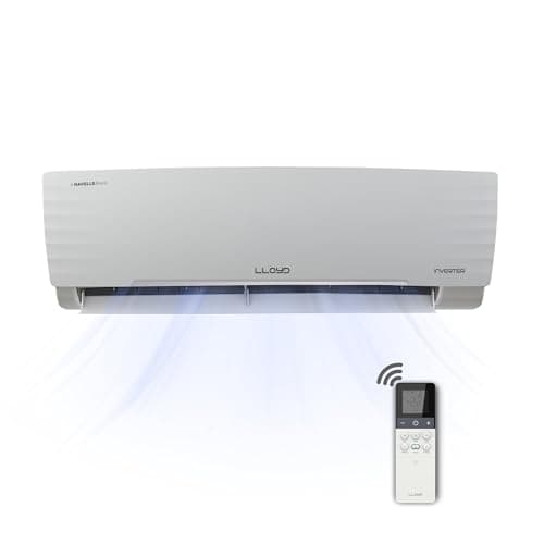 Lloyd 1 Ton 5 Star Inverter Split AC, 2026 New Star Rated (6 in 1 Convertible, Cools Up To 54°C, DG Mode, Ice Clean, Smart 4 Way Swing, Turbo Cool, Installation Check, White, GLS12I5GGGGR) 2