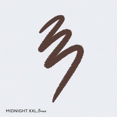 RENEE Midnight XXL Kajal | Brown Kohl Pencil with Built-in Sharpener | Waterproof, Smudge-proof, 24Hr Long-Lasting | Ultra-Rich Pigment, Smooth Glide | 1.5g 3