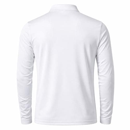 India Cricket Team Full Sleeves Polo Neck Sublimation Digital Print White and Blue Sports Jersey (in, Alpha, L, Regular, White) 2