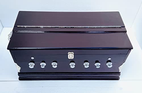 KHALSA MUSICAL Harmonium- 3 1/4 Octave, Double Bellow, 39 Keys,7 Stopper, 2 Reeds (Bass- Male), With Cover and free carry bag