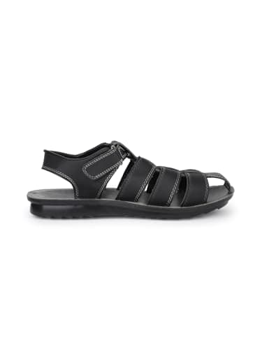Bata Syn Buntoe Men's Black Sandals - 9 UK (8616011) 4