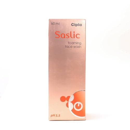 Cipla Saslic Foaming Face Wash | pH 5.5 | Salicylic acid | Acne Prone Skin | Oily skin | 60ml (Pack of 1) 2