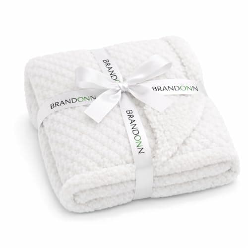 BRANDONN Premium Baby Blanket 100×75 cm – Ultra Soft Flannel Sherpa Newborn Blanket for Winter, AC, Stroller, Crib, Travel (0-12 Months)