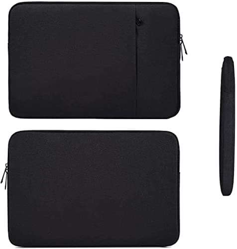 Dynotrek Pro 11.6 12.9 inch Tablet Laptop Sleeve Case Cover Pouch Handbag with Front Accessories Pockets Compatible for Most Apple Samsung Microsoft HP Asus Lenovo Asus Acer Dell, Charcoal Black 2