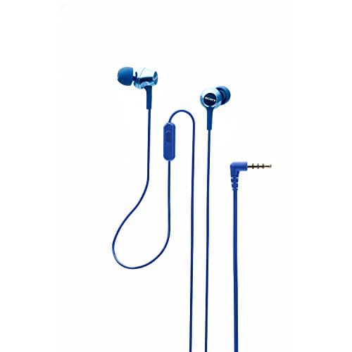 Sony MDR-EX255AP in-Ear Wired Earphones with Mic for Calls, Sound, Comfortable Fit, 12mm Driver- Blue 4