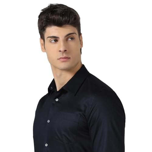 Blackberrys Men India Slim Fit Formal Shirt Navy 4